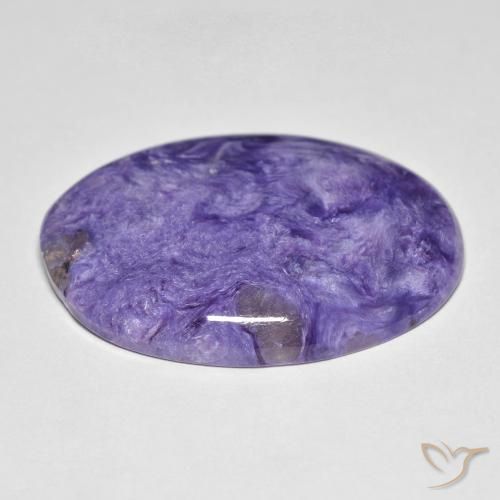 شارويت Medium Dark-Violet طبيعي، بيضوي، 24.55 قيراط، غير شفاف