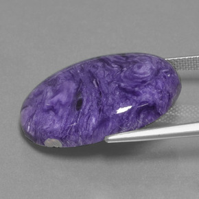 شارويت البنفسجي طبيعي، قصة بيضاوى، 20.31 قيراط، غير شفاف