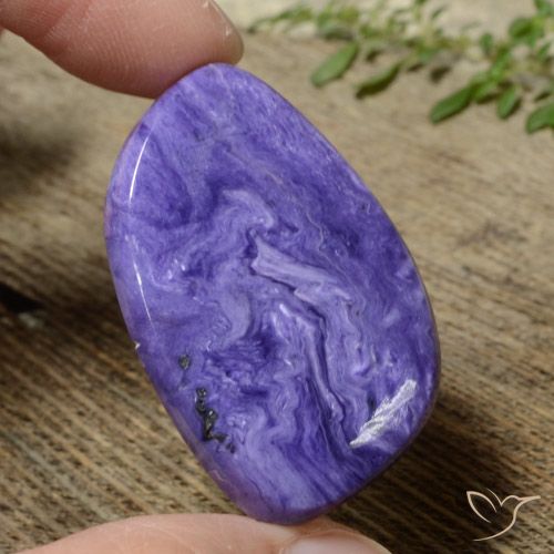 39.50ct طبيعي بنفسجى كثيف شارويت, فانسى, غير شفاف