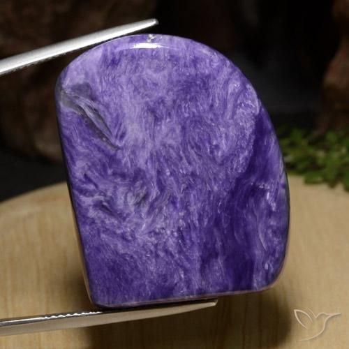 46.73ct طبيعي بنفسجى كثيف شارويت, فانسى, غير شفاف