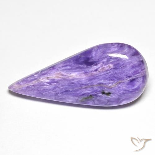 12.05ct طبيعي بنفسجى متوسط شارويت, شكل الكمثرى, غير شفاف