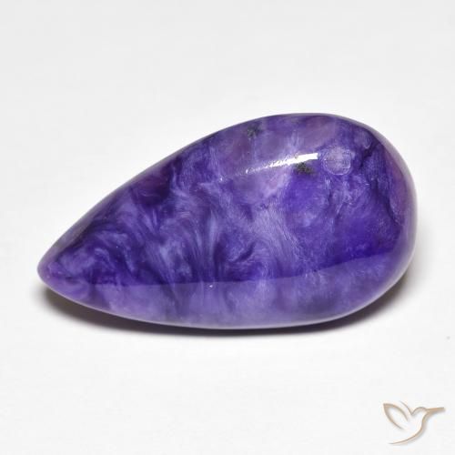 شارويت Medium Dark-Violet طبيعي، شكل الكمثرى، 10.22 قيراط، غير شفاف