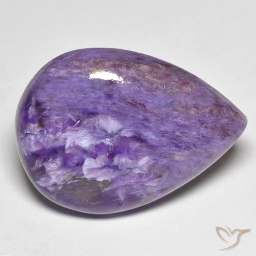 شارويت Medium Dark-Violet طبيعي، شكل الكمثرى، 14.25 قيراط، غير شفاف
