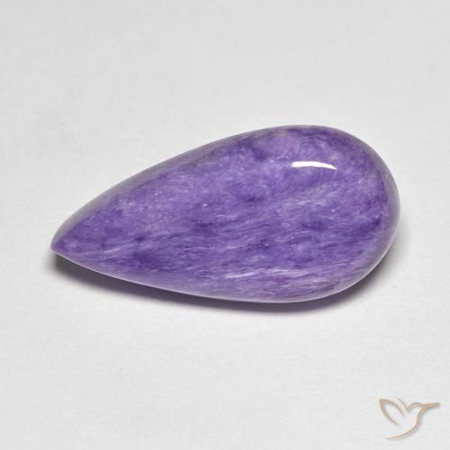 6.67ct طبيعي بنفسجى متوسط شارويت, شكل الكمثرى, غير شفاف