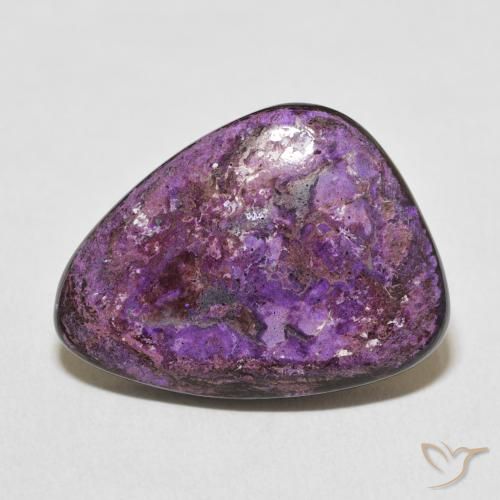 15.58ct طبيعي بنفسجى أرجوانى مخملى شارويت, فانسى, غير شفاف