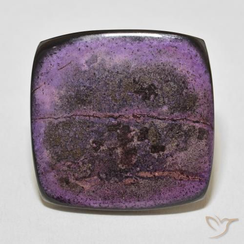 33.21ct طبيعي بنفسجى غامق شارويت, وسادة, غير شفاف