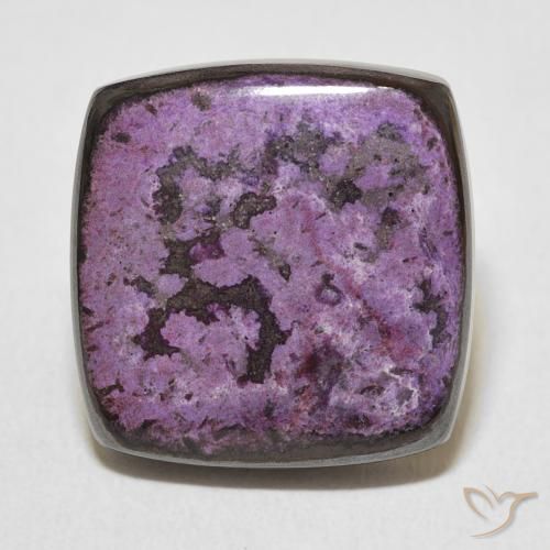 17.52ct طبيعي بنفسجى داكن شارويت, وسادة, غير شفاف