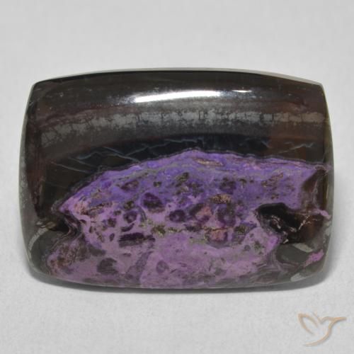 17.72ct طبيعي بنفسجى داكن شارويت, وسادة, غير شفاف