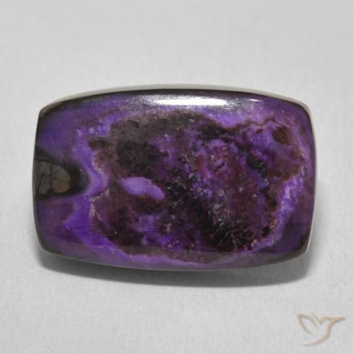 13.27ct طبيعي Medium Dark-Violet شارويت, وسادة, غير شفاف