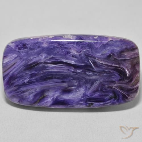 35.16ct طبيعي بنفسجى متوسط شارويت, وسادة, غير شفاف