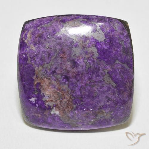 23.25ct طبيعي بنفسجى داكن شارويت, وسادة, غير شفاف