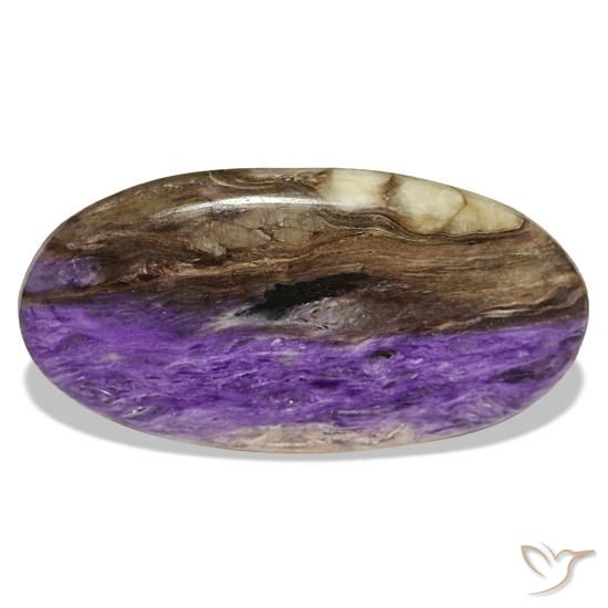 26.14ct بنفسجي شارويت, بيضاوي, غير شفاف
