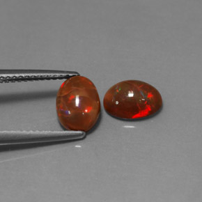 أحجار شوكولاتة أوبال متعدد الألوان طبيعية، شفاف، شفاف / نصف شفاف، وزنها  قيراط