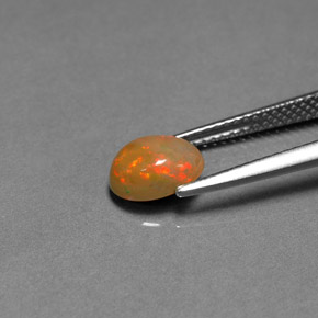 شوكولاتة أوبال متعدد الألوان طبيعي، شفاف، 0.85 قيراط، شفاف / نصف شفاف