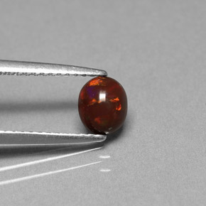 شوكولاتة أوبال متعدد الألوان طبيعي، قصة بيضاوى، 0.43 قيراط، غير شفاف