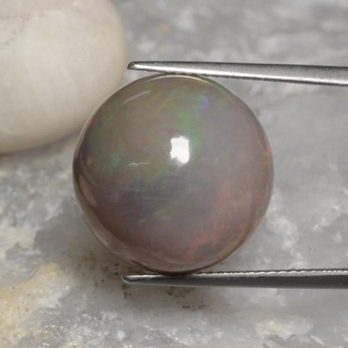 شوكولاتة أوبال متعدد الألوان طبيعي، قصة دائرى، 11.31 قيراط، غير شفاف