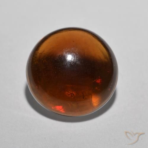 0.84ct طبيعي متعدد الألوان شوكولاتة أوبال, دائري, نصف شفاف