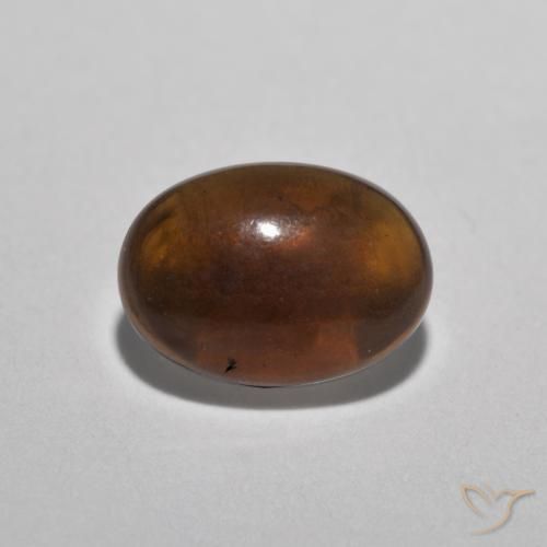 0.33ct طبيعي متعدد الألوان شوكولاتة أوبال, بيضوي, نصف شفاف