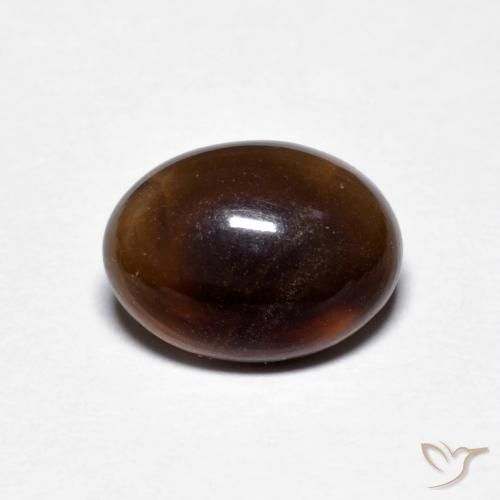 1.27ct طبيعي بنى شوكولاتة أوبال, بيضوي, نصف شفاف