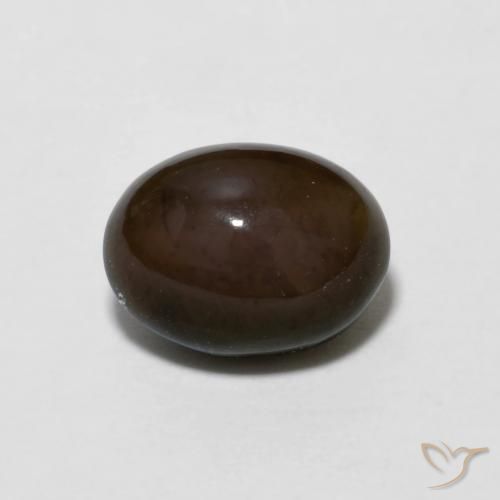 0.78ct طبيعي بنى شيكولاتى شوكولاتة أوبال, بيضوي, غير شفاف