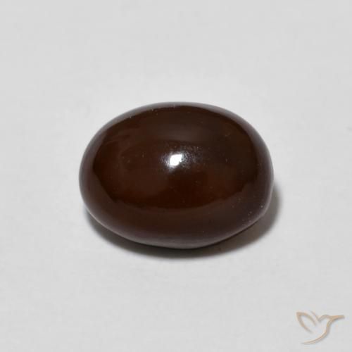 0.89ct طبيعي متعدد الألوان شوكولاتة أوبال, بيضوي, غير شفاف