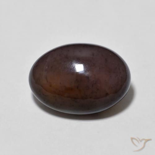 3.24ct طبيعي متعدد الألوان شوكولاتة أوبال, بيضوي, نصف شفاف
