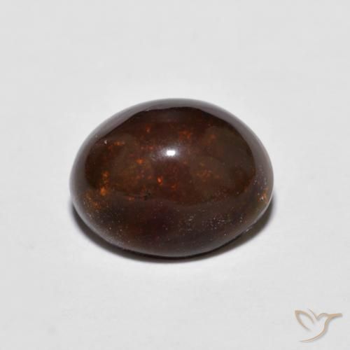 1.18ct طبيعي متعدد الألوان شوكولاتة أوبال, بيضوي, غير شفاف, Photo A