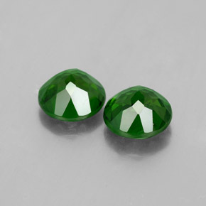 أحجار كروم ديوبسيد أخضر طبيعية، قصة دائرى، VS-SI، وزنها  قيراط