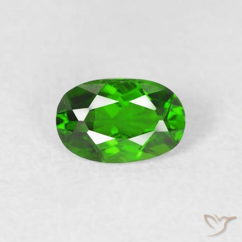 0.51ct طبيعي أخضر غامق ديوبسيد كروم, بيضوي, VVS-VS