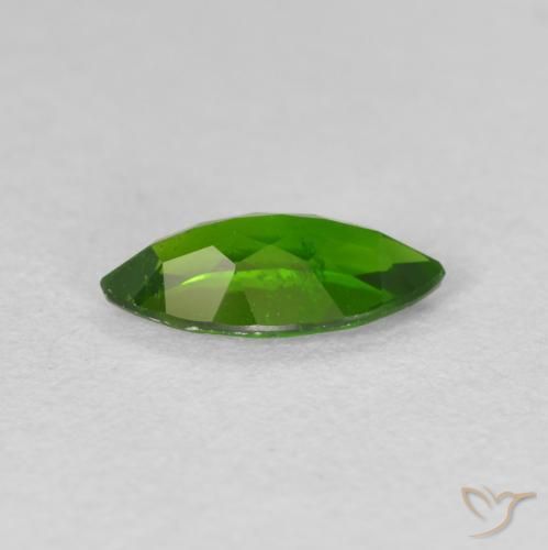كروم ديوبسيد Medium Dark-Green طبيعي، ماركيز، 1.00 قيراط، قليلا جدا