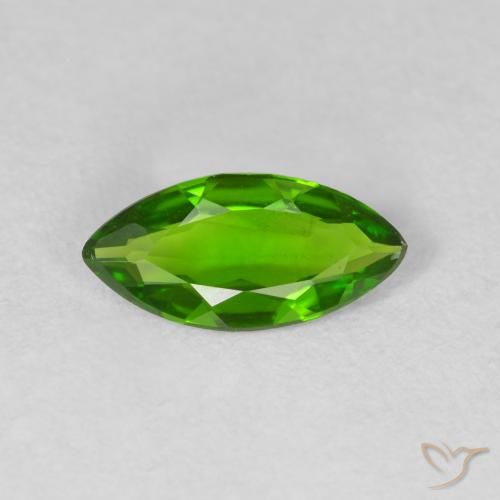 0.80ct طبيعي Medium Dark-Green ديوبسيد كروم, ماركيز, قليلا جدا