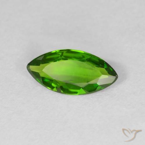 كروم ديوبسيد Medium Dark-Green طبيعي، ماركيز، 0.80 قيراط، قليلا جدا