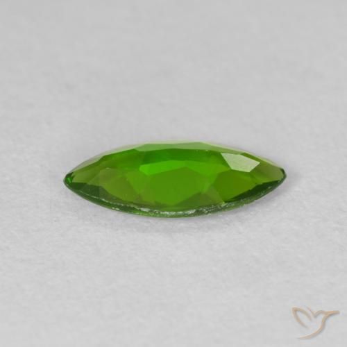 كروم ديوبسيد Medium Dark-Green طبيعي، ماركيز، 0.80 قيراط، قليلا جدا