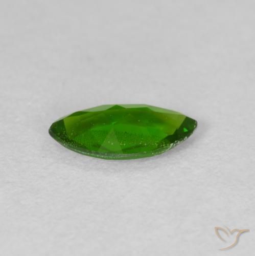 كروم ديوبسيد Medium Dark-Green طبيعي، ماركيز، 0.61 قيراط، قليلا جدا
