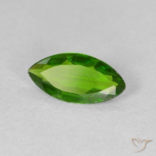 كروم ديوبسيد Medium Dark-Green طبيعي، ماركيز، 0.85 قيراط، قليلا جدا