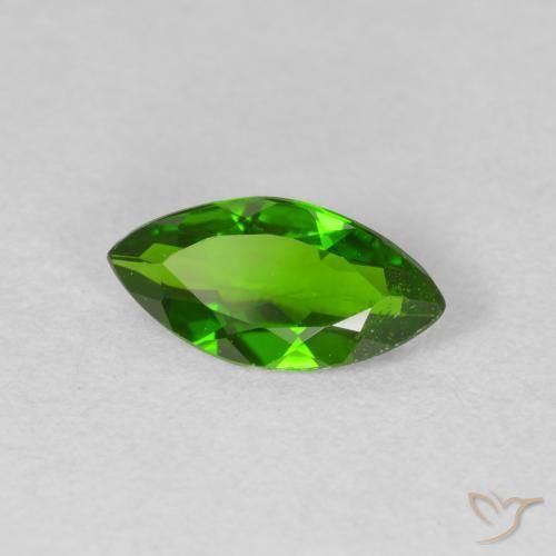 كروم ديوبسيد Medium Dark-Green طبيعي، ماركيز، 0.89 قيراط، قليلا جدا