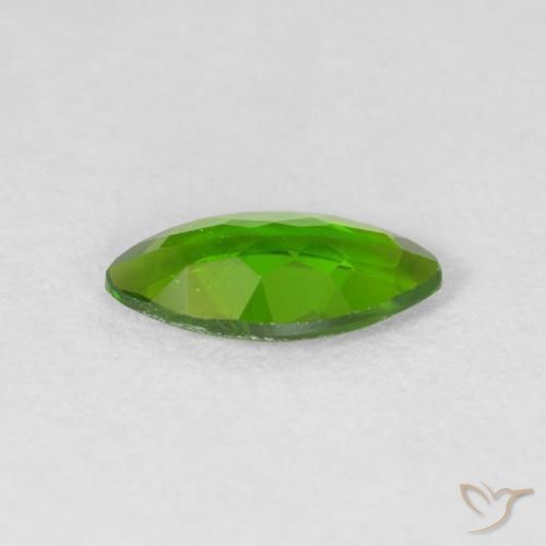 كروم ديوبسيد Medium Dark-Green طبيعي، ماركيز، 0.94 قيراط، قليلا جدا