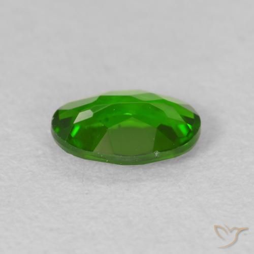 ديوبسيد كروم Medium Dark-Green طبيعي، بيضوي، 0.59 قيراط، VVS-VS