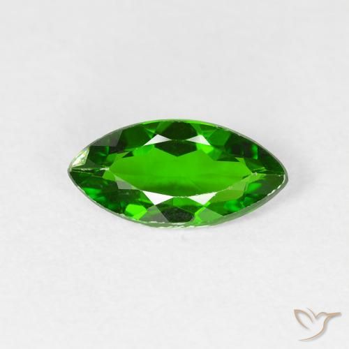 0.93ct طبيعي أخضر غامق كروم ديوبسيد, ماركيز, VS-SI, Photo A