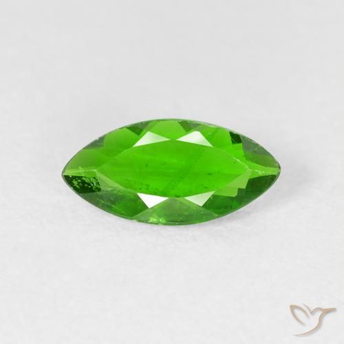 0.89ct طبيعي أخضر غامق كروم ديوبسيد, ماركيز, VS-SI