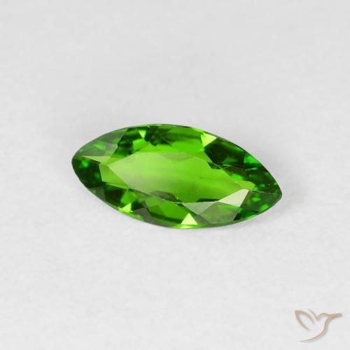 كروم ديوبسيد Medium Dark-Green طبيعي، ماركيز، 0.73 قيراط، قليلا جدا