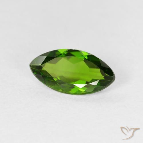 كروم ديوبسيد Medium Dark-Green طبيعي، ماركيز، 1.14 قيراط، VS-SI