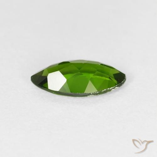 كروم ديوبسيد Medium Dark-Green طبيعي، ماركيز، 1.14 قيراط، VS-SI