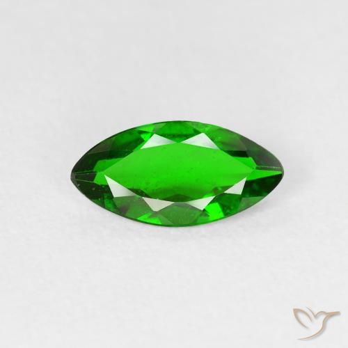 0.93ct طبيعي أخضر كثيف ديوبسيد كروم, ماركيز, VS-SI