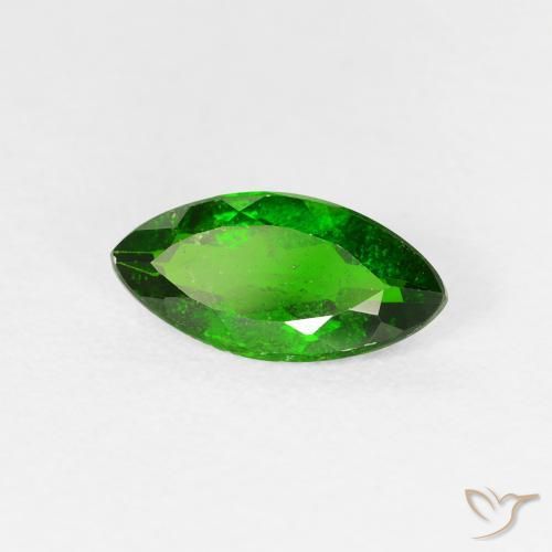 1.14ct طبيعي أخضر غامق ديوبسيد كروم, ماركيز, VS-SI