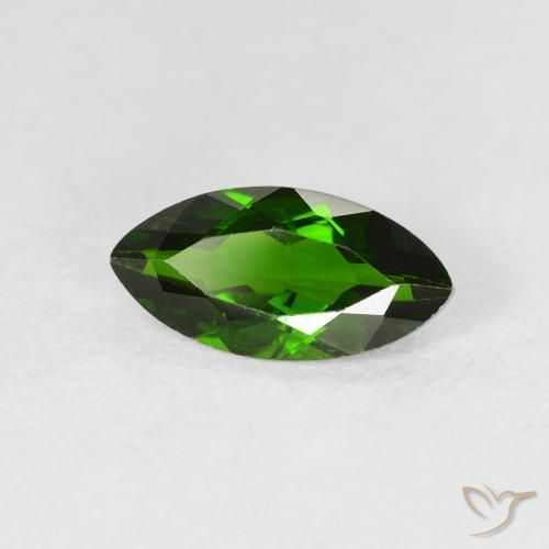 كروم ديوبسيد Medium Dark-Green طبيعي، ماركيز، 1.14 قيراط، VS-SI