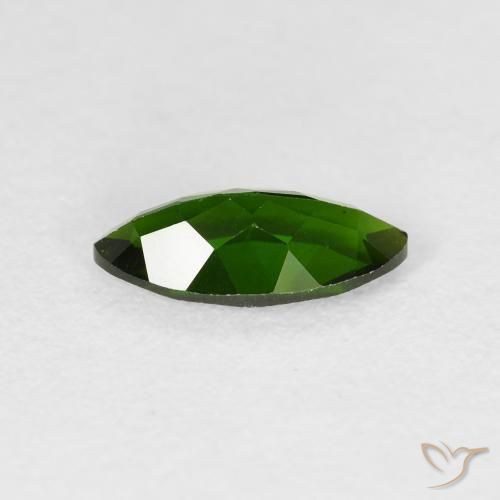 كروم ديوبسيد Medium Dark-Green طبيعي، ماركيز، 1.14 قيراط، VS-SI