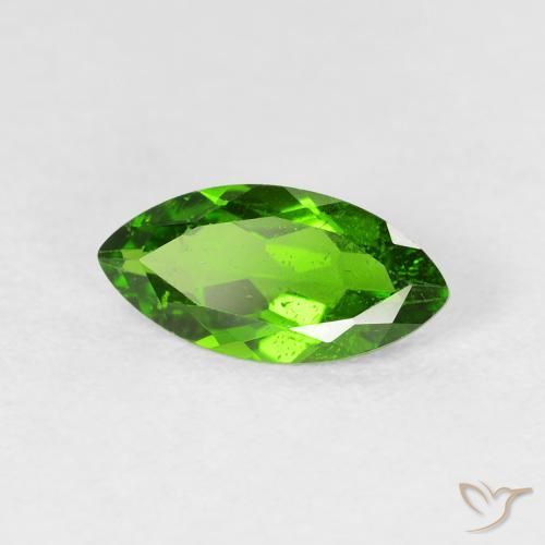 كروم ديوبسيد Medium Dark-Green طبيعي، ماركيز، 1.07 قيراط، VS-SI