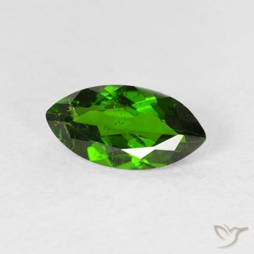 كروم ديوبسيد Medium Dark-Green طبيعي، ماركيز، 1.18 قيراط، VS-SI