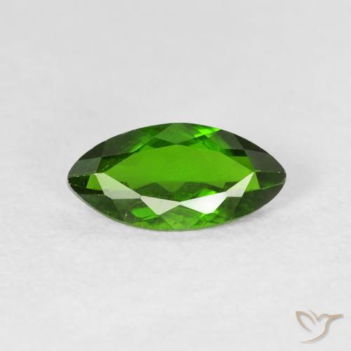 1.05ct طبيعي Medium Dark-Green كروم ديوبسيد, ماركيز, VS-SI